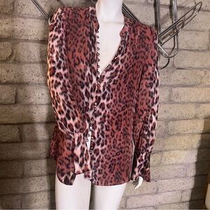 Joie Tatiana Leopard-Print Blouse.